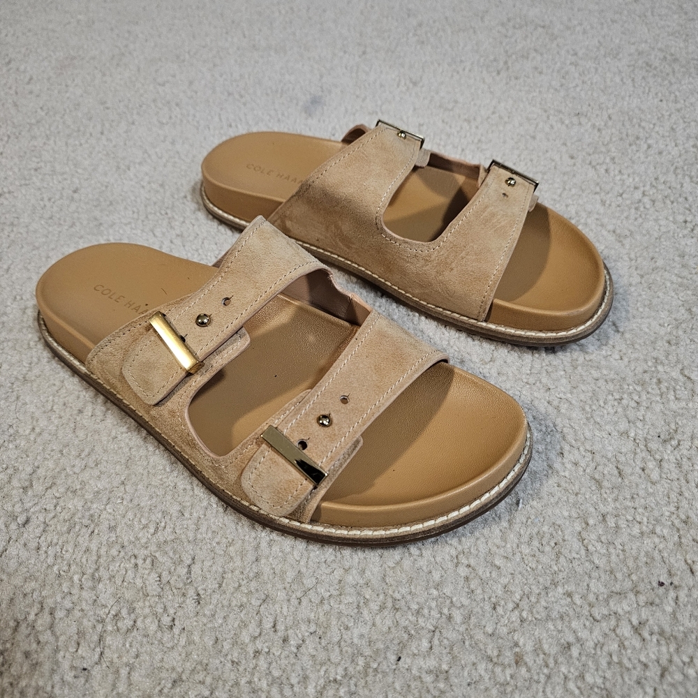 Cole Haan Marisol Tan Slide Sandals